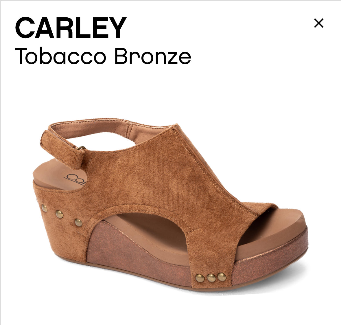 Corkys Tobacco Bronze Carley