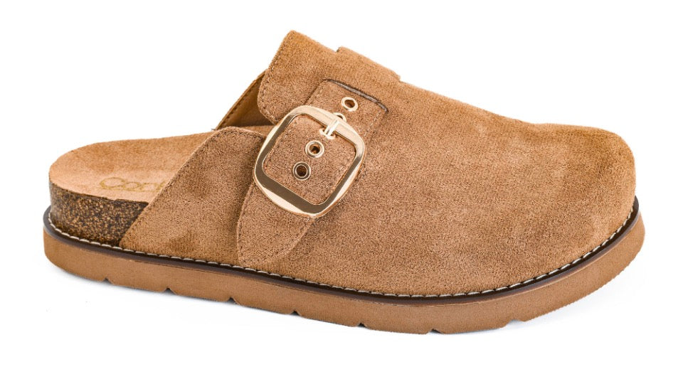 Corkys Day Dream Tobacco Faux Suede