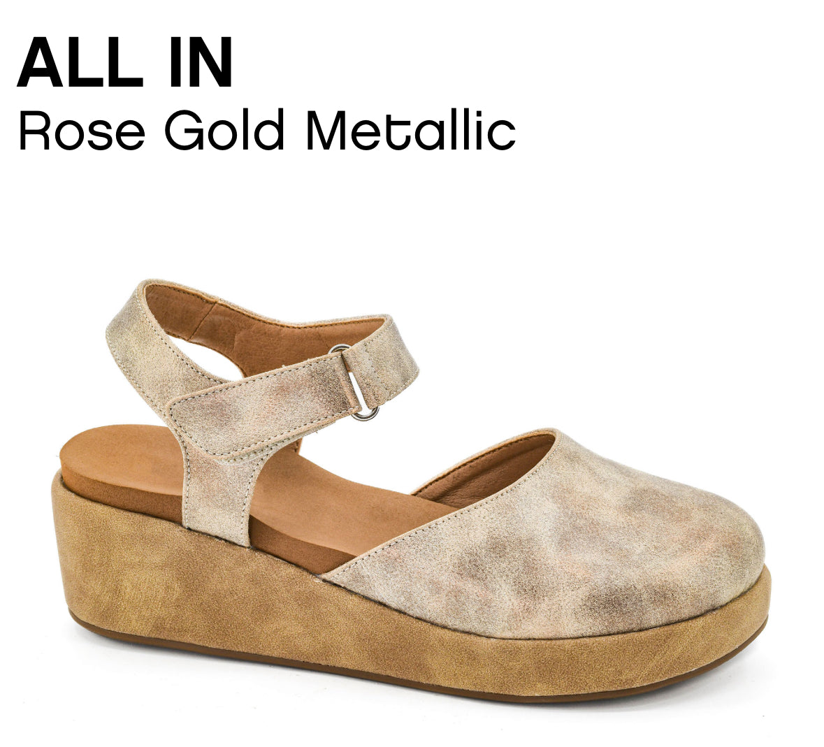 Corkys All in Rose Gold Metallic