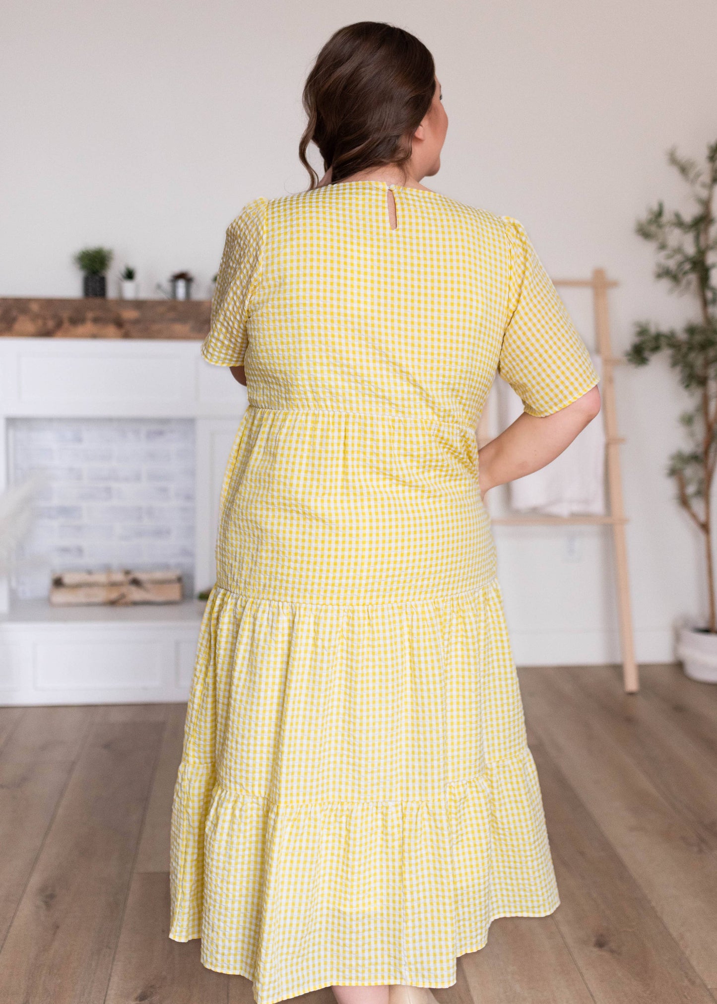 Blair Yellow Gingham Dress