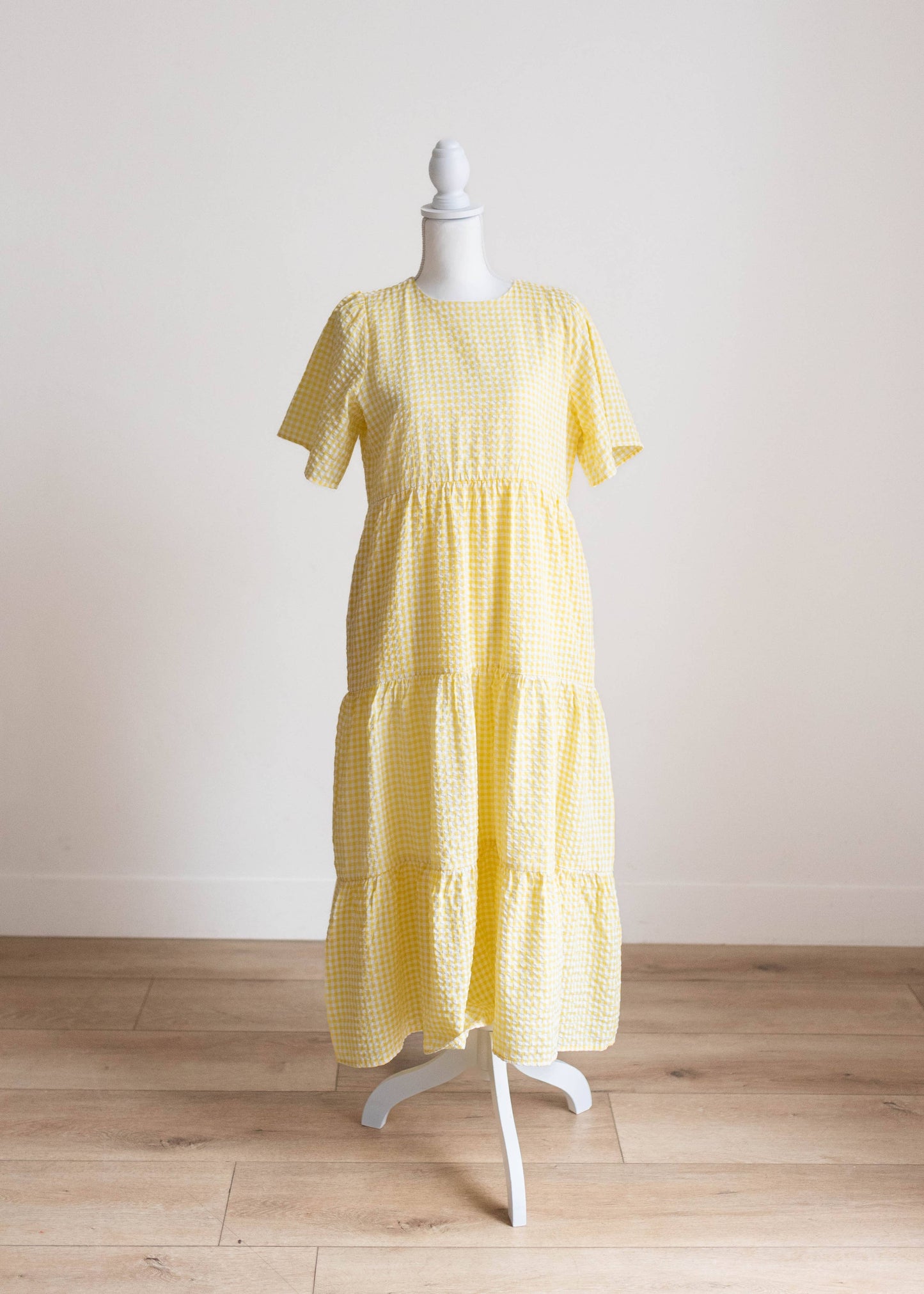 Blair Yellow Gingham Dress